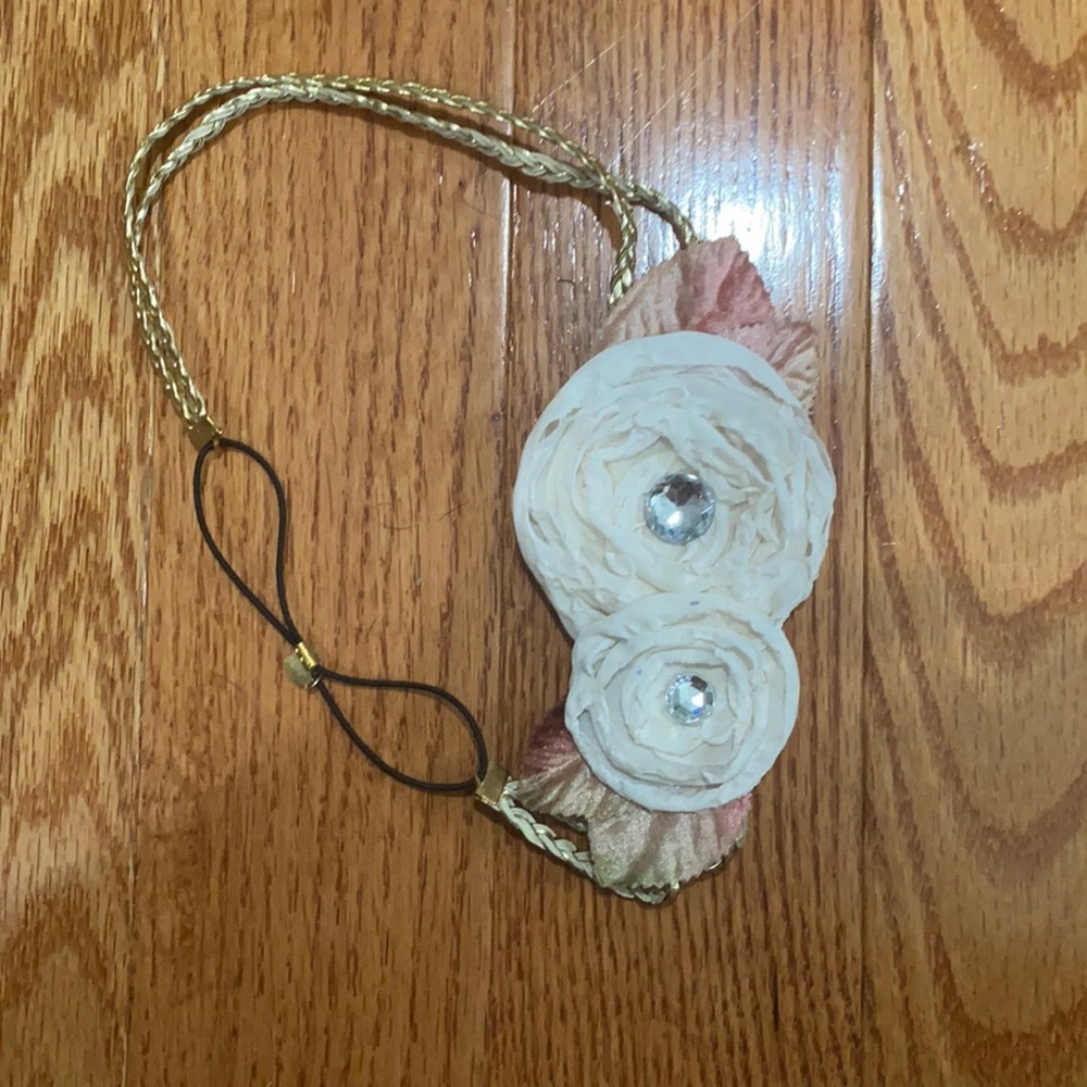 White flower Headband
